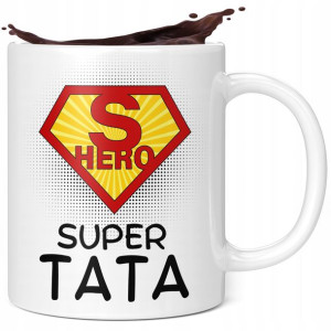 Kubek Prezent Na Dzień Taty Ojca Super Tata Hero 4