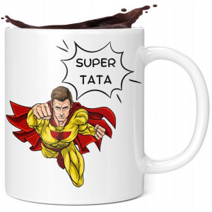 Kubek Prezent Na Dzień Taty Ojca Super Tata Hero 3
