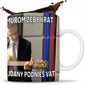 Kubek Premier Mateusz Morawiecki Krat Podnieś Vat