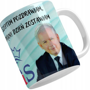 Kubek Prezesa Pis Kaczyński Uśmiechem Cię Witam