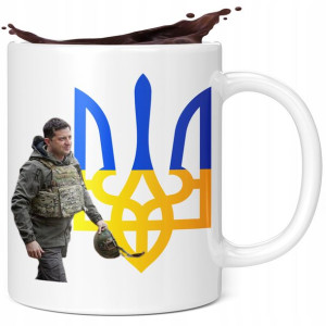 Kubek Solidarni Z Ukrainą Wolna Ukraina! Zełenski