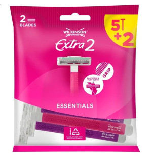 (DE) Wilkinson, Extra 2 Beauty, Maszynka do golenia, 5+ 2 gratis (PRODUKT Z