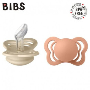 BIBS Smoczek uspokajający COUTURE VANILLA M 2szt