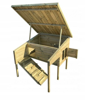 Kurnik Drewniany Impregnowany 120X116X104 CM