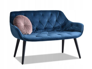 Modna Sofa Dwuoosobowa Z Pikowaniem Idil Granat