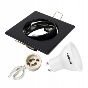Oprawa halogenowa RUCHOMA kwadrat + LED GU10 2,5W