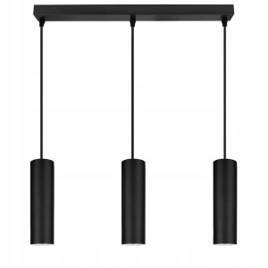 Lampa Wisząca Żyrandol Plafon Tuba Metal LED GU10