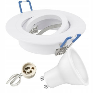 ZESTAW oprawa halogenowa ruchoma + GU10 LED 6,5W