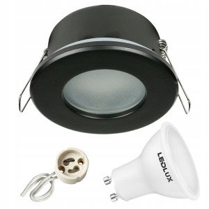 Oprawa hermetyczna D-06 CZARNA IP44+ LED GU10 4,5W