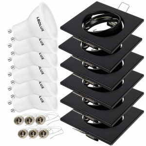 6x Oprawa halogenowa RUCHOMA + Żarówka GU10 6,5W