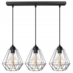 Lampa Sufitowa Wisząca W Stylu Loft 3x E27