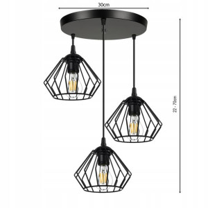 Lampa Wisząca Sufitowa Żyrandol Brylant Led