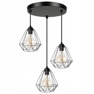 Lampa Sufitowa Wisząca na plafonie DIAMENTY LED