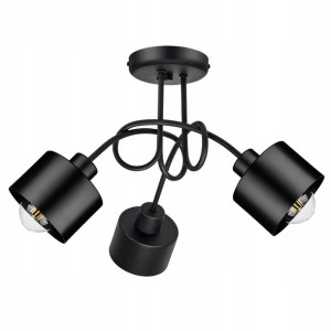 Lampa Sufitowa Żyrandol Pętla Loft Edison Led