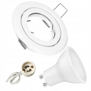 ZESTAW oprawa halogenowa ruchoma + GU10 LED 6,5W
