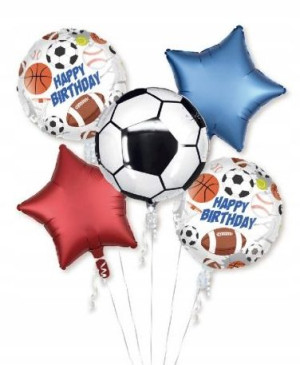 Zestaw balonów piłka nożna 5 szt. 45 cm urodziny