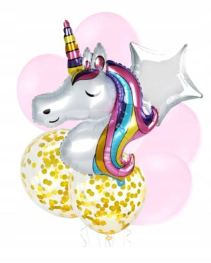 Zestaw balonów Jednorożec Unicorn 8 szt.