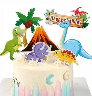 Toppery Dinozaury Happy Birthday Dino 7 Szt. 13-20cm
