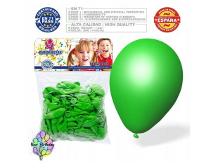 Balony Lateksowe Zielone 100szt 30cm
