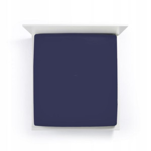 Prześcieradło Bella Donna Jersey granat 180x200