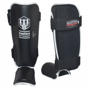 Ochraniacze na piszczele i stopę nagolenniki Kickboxing MMA MASTERS NS-4 XL