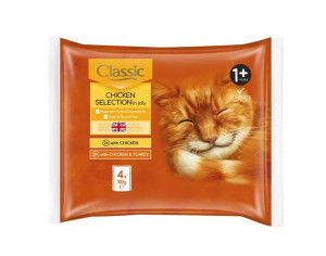BUTCHER'S Classic saszetka mix smaków 4x100g