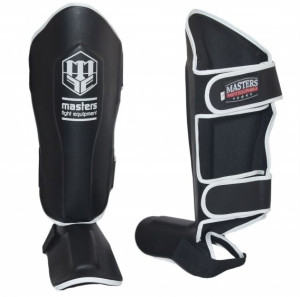 Ochraniacze na piszczele i stopę nagolenniki Kickboxing MASTERS NS-20 L