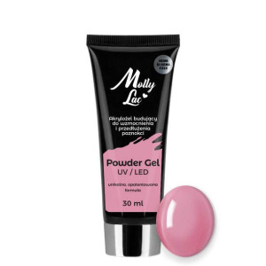 Powder Gel akrylożel budujący MollyLac Hema/di-Hema free French Pink limite