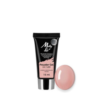 Powder Gel akrylożel budujący MollyLac Hema/di-Hema free Nude limited editi