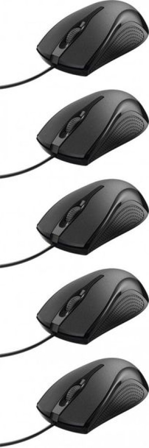 Mysz przewodowa Hama MC-200 optyczna czarny x5
