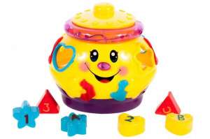 INTERAKTYWNY GARNUSZEK SORTER muzyka klocki LED