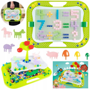 Puzzle Układanka Grzybki Montessori Walizka 280el