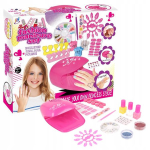 Zestaw Do Manicure Do Malowania Paznokci +Suszarka