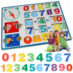 Tablica Manipulacyjna Edukacyjna Nauka Liczenia