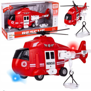 HELIKOPTER ŚMIGŁOWIEC Straż Pożarna Napęd Dźwięk