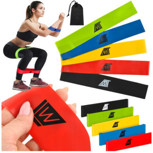 Zestaw 5 Gum Do Ćwiczeń Taśmy Mini Band Fitness