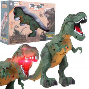 Wielki Dinozaur Figurka T-rex Chodzi Ryczy Świeci