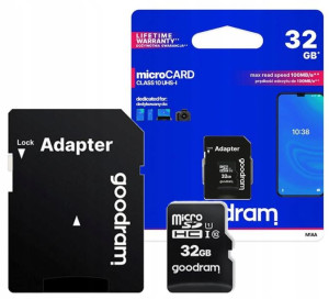 GOODRAM Karta Micro-SD 32GB CL10 Adapter SD O10
