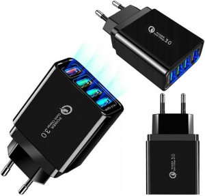 SZYBKA ŁADOWARKA sieciowa QUICK CHARGE 3.0 4xUSB