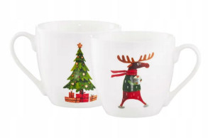 Kubek Zimowy Forest 510ml Łoś Ambition Porcelana