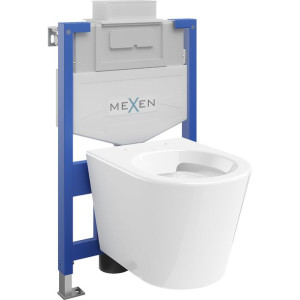 Mexen zestaw podtynkowy WC stelaż Fenix XS-U z miską WC Rico, biały