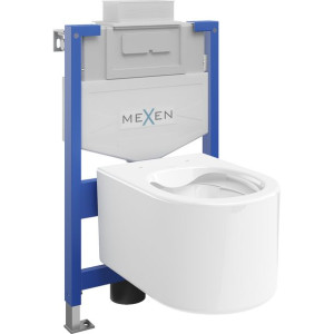 Mexen zestaw podtynkowy WC stelaż Fenix XS-U z miską WC Sofia, biały