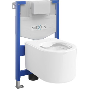 Mexen zestaw podtynkowy WC stelaż Fenix XS-F z miską WC Sofia, biały