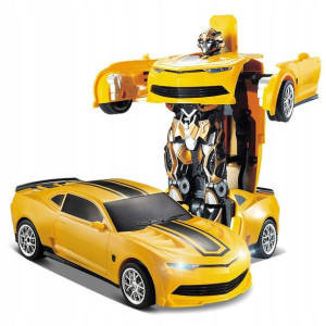 Robot 2w1 Samochód Autobot Sterowany RC Złoty Auto