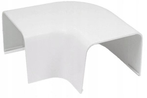 Kolanko płaskie do korytka kanału PVC 60 x 45 mm