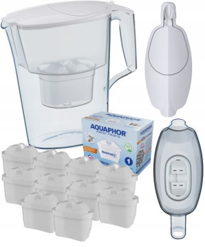 10x filtr wody Maxfor+ Dzbanek Aquaphor TIME 2,5 L