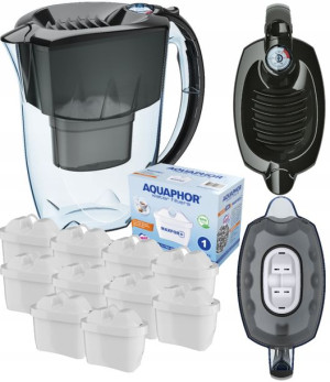 Dzbanek filtrujący Aquaphor CZARNY 2,8l + 10 x wkł