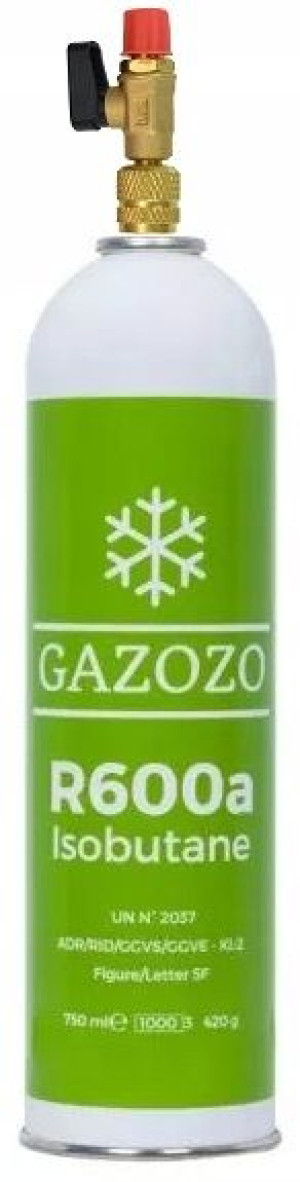 Izobutan R600a Zawór 1/4 Czynnik Chłodniczy Gaz