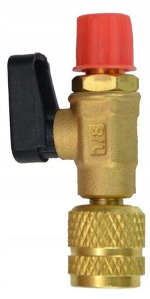 Zawór zaworek do butli gaz izobutan R600A R290 134