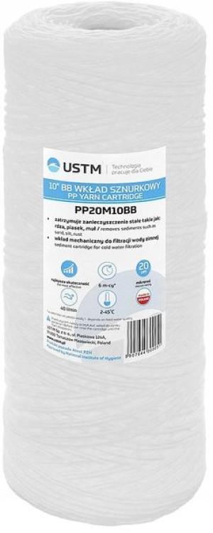 Filtr Do Wody Sznurkowy Wkład 10 Bb 20 Mikron Ustm